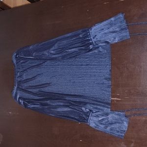 Zara Navy Blue Tunic Top